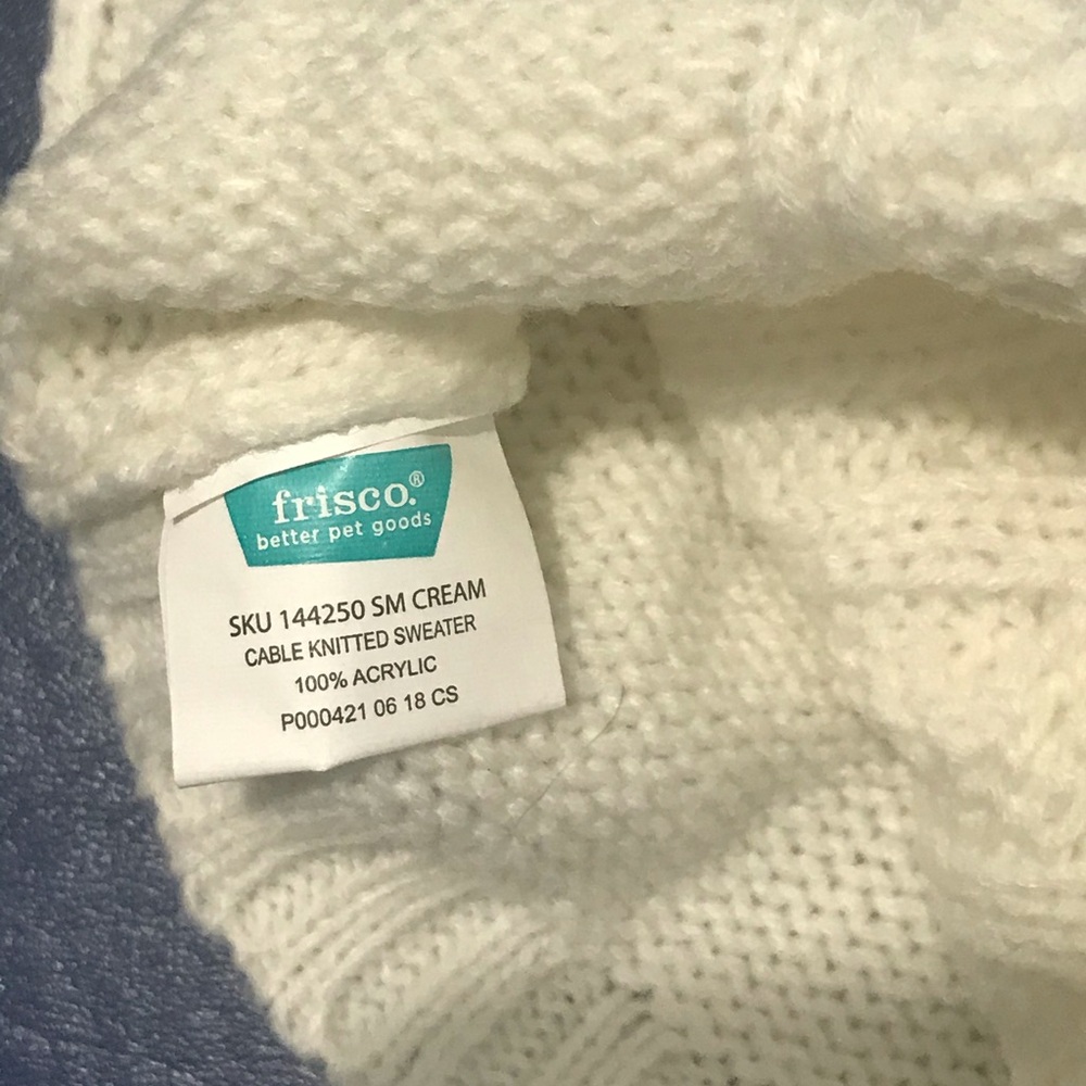 🎉2X HP🎉NWT Frisco cream cable knitted sweater - Picture 5 of 11